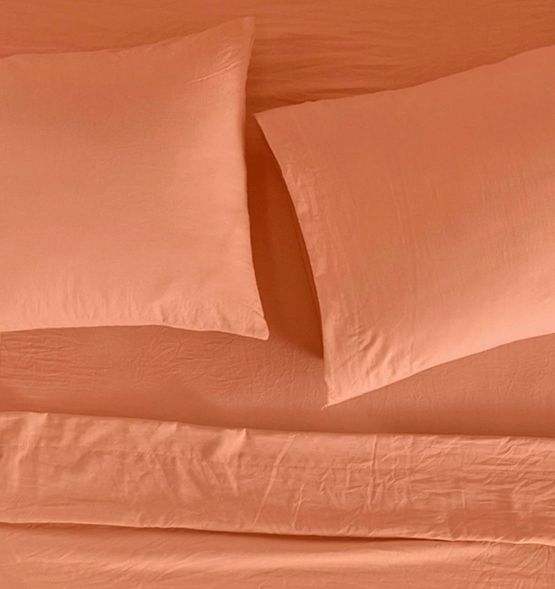 CORAL VIASOFT WASHED SHEET SET