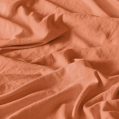 CORAL VIASOFT WASHED SHEET SET